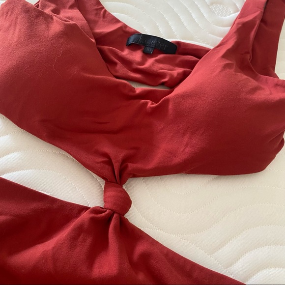 AVA & EVER RED DIRT BODYSUIT TOP / Size 10 - Picture 3 of 6